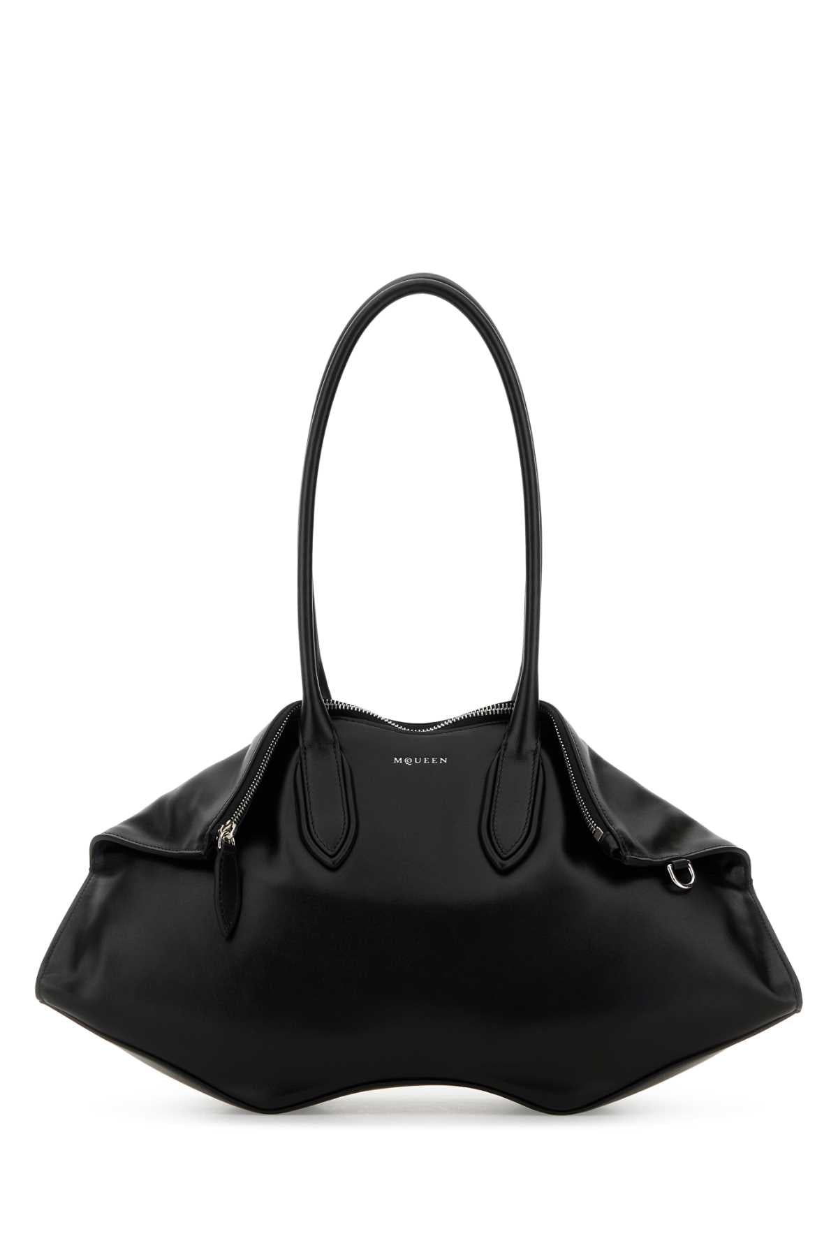 Alexander Mcqueen Manta Shoulder Bag — Black