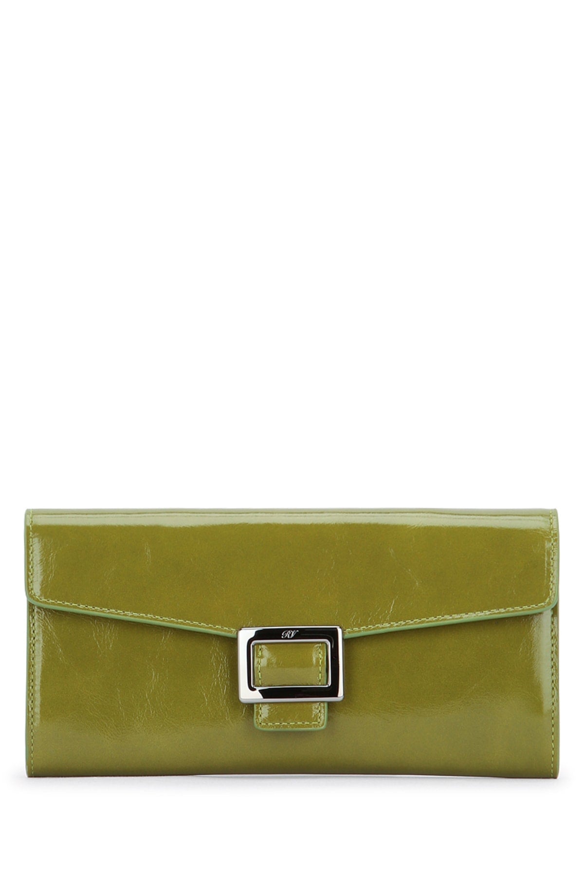 Roger Vivier Wallet — Green Patent Leather