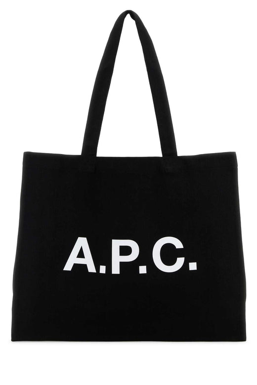A.p.c. Diane Tote Bag — Black Cotton