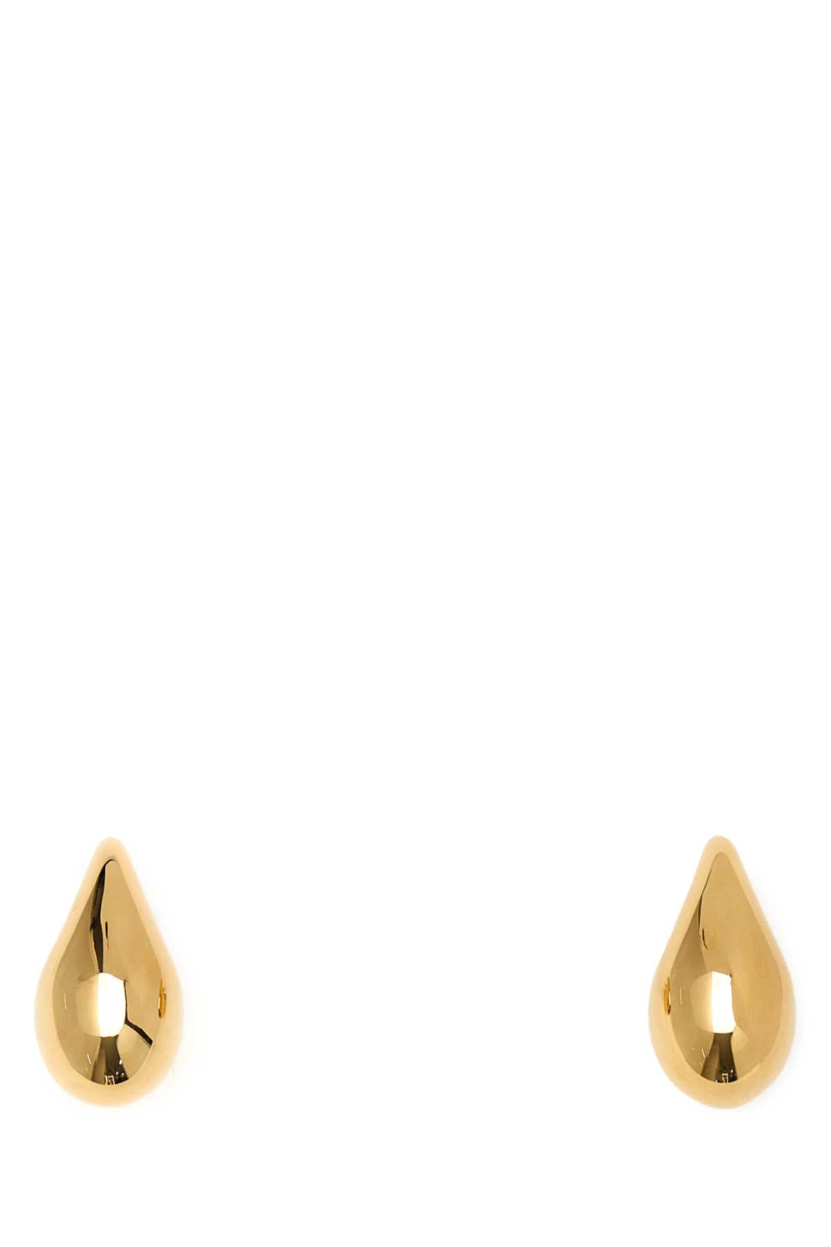Bottega Veneta Polished Drop Earrings — Gold Silver