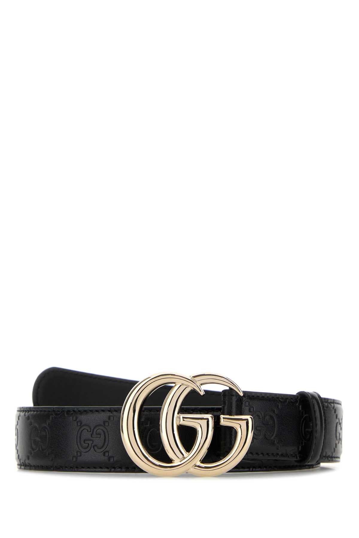 Gucci Belt — Black Calf Skin