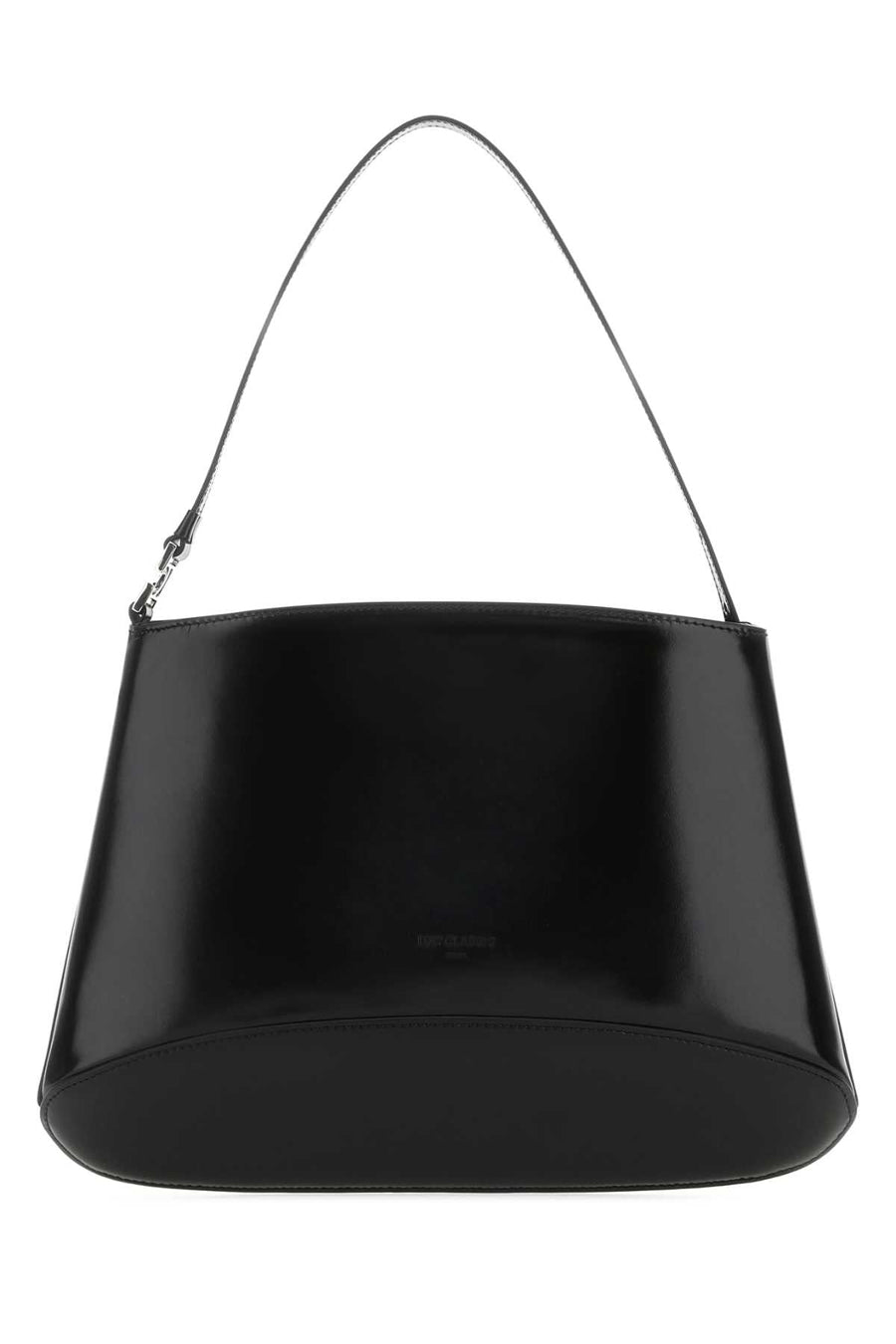 Low Classic Leather Bucket Shoulder Bag — Black
