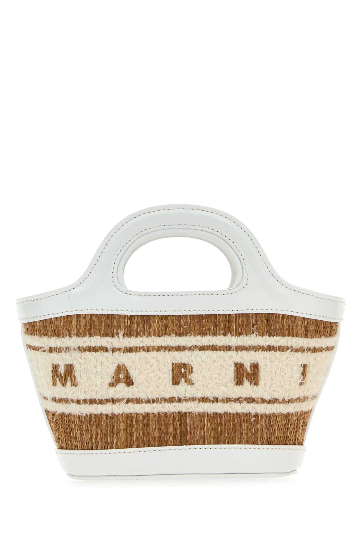 Marni Tropicalia Micro Top Handle Bag — White