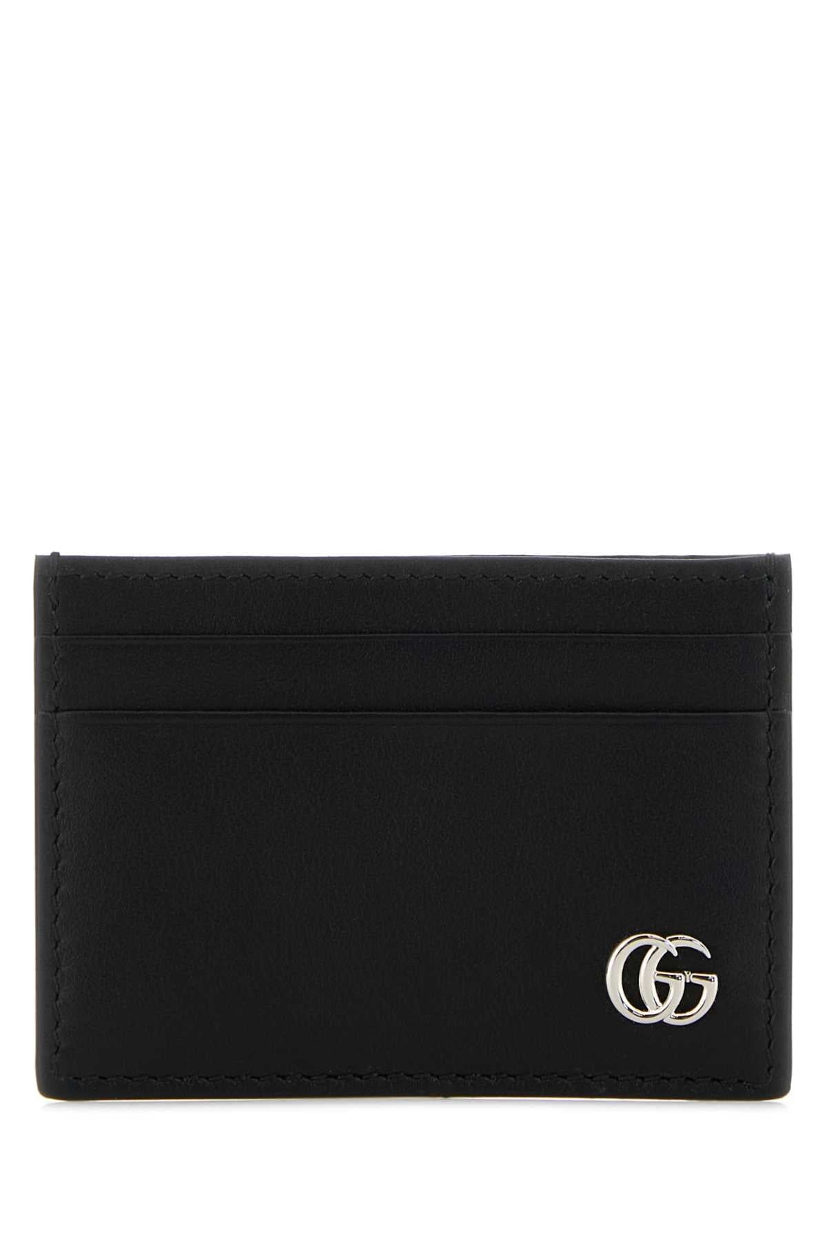 Gucci Dahir Card Case — Black Calf Skin Cases