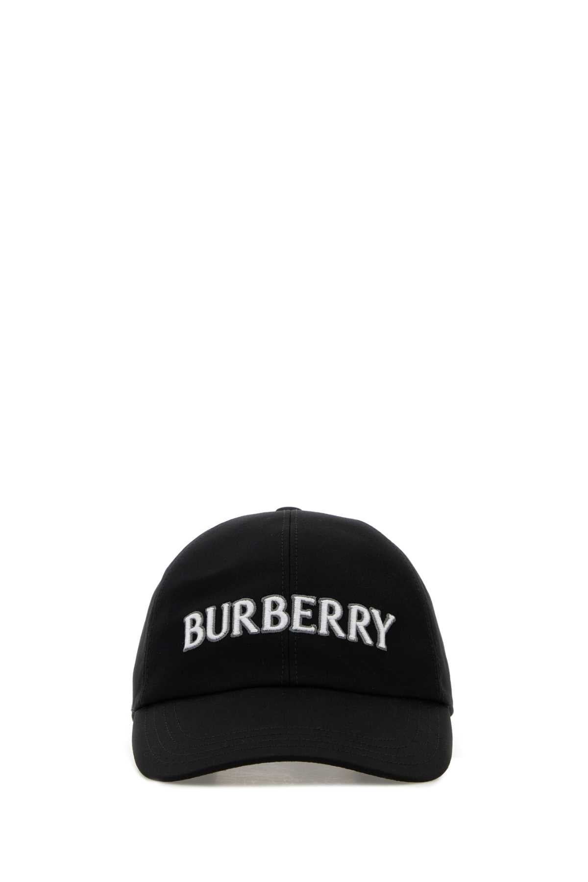 Burberry A:mh Logo-Embroidered Cotton Baseball Cap — Black Caps