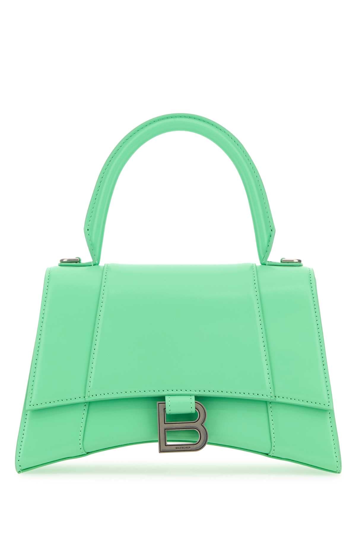 Balenciaga Hourglass Top Handle Bag — Green