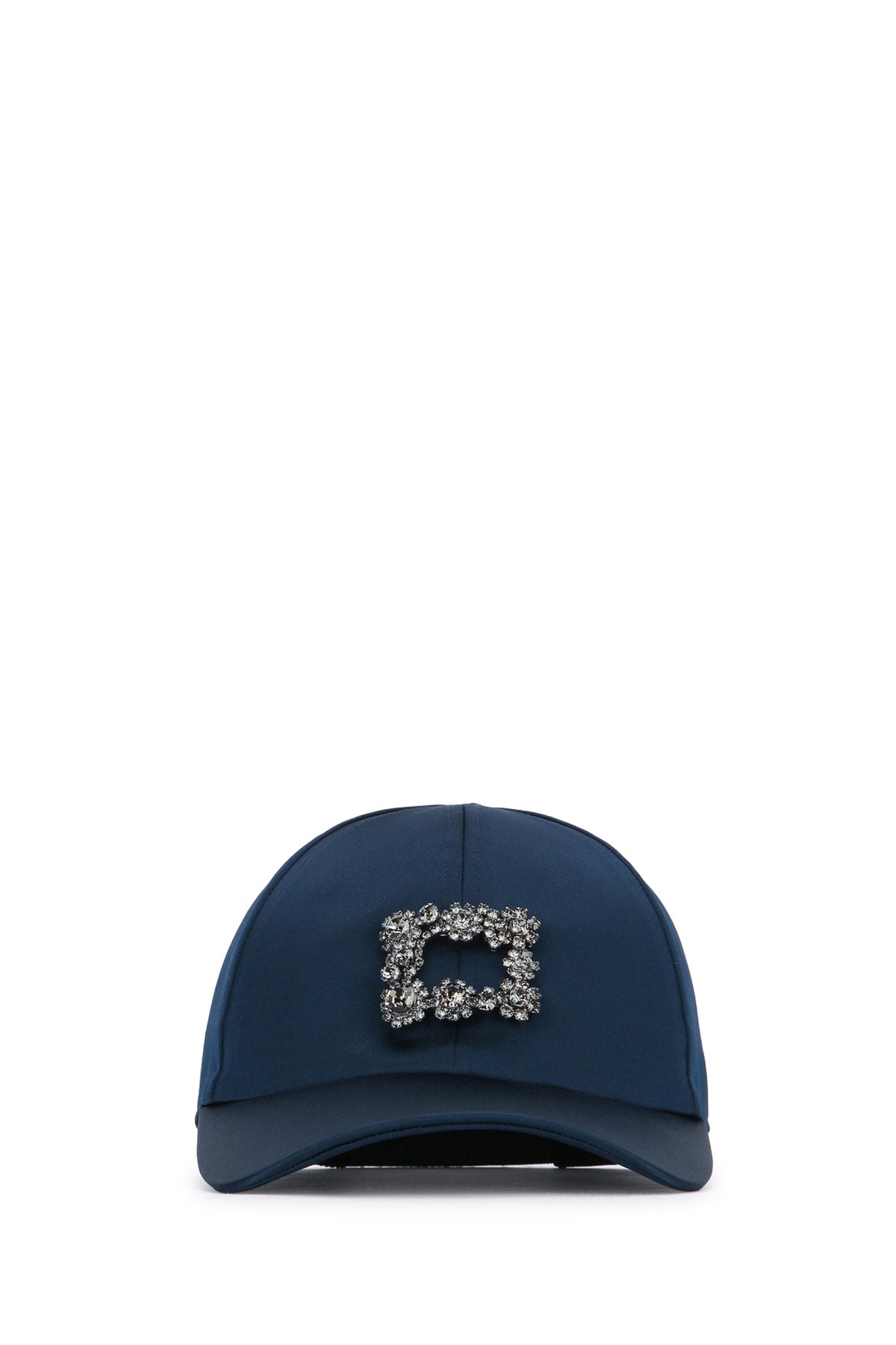 Roger Vivier Rv Crystal-Embellished Baseball Cap — Navy Caps