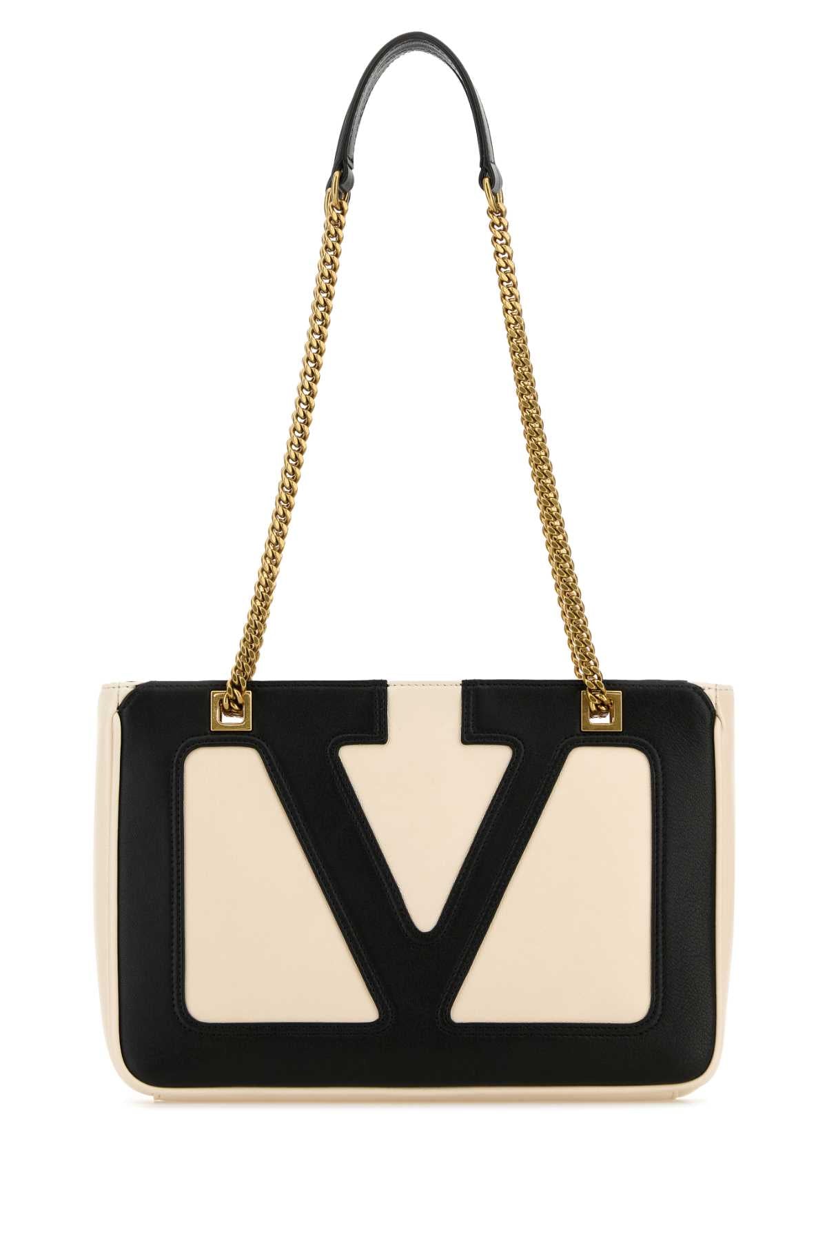 Valentino Garavani Tote Shoulder Bag — Beige