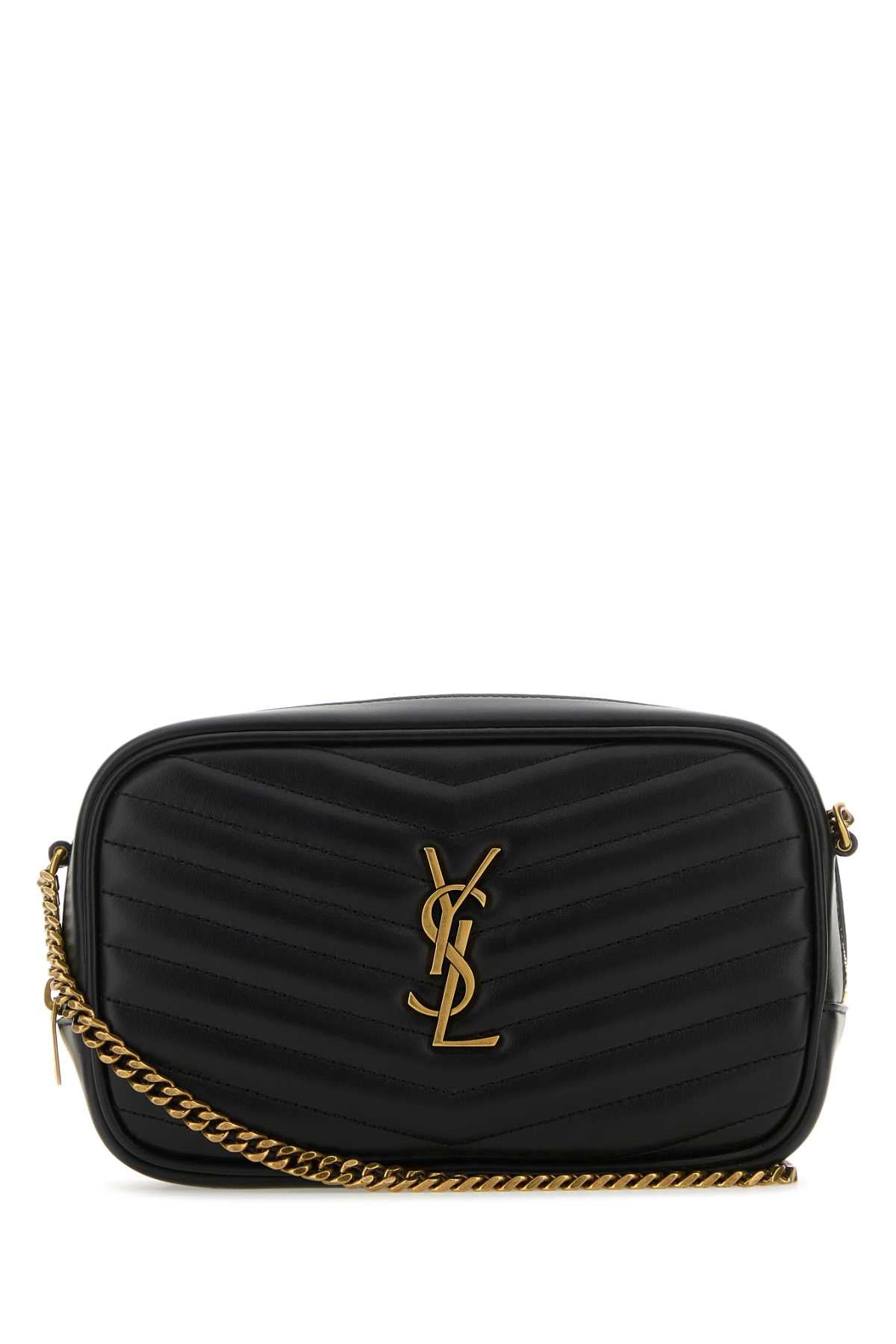 Saint Laurent Mono Crossbody Bag — Black