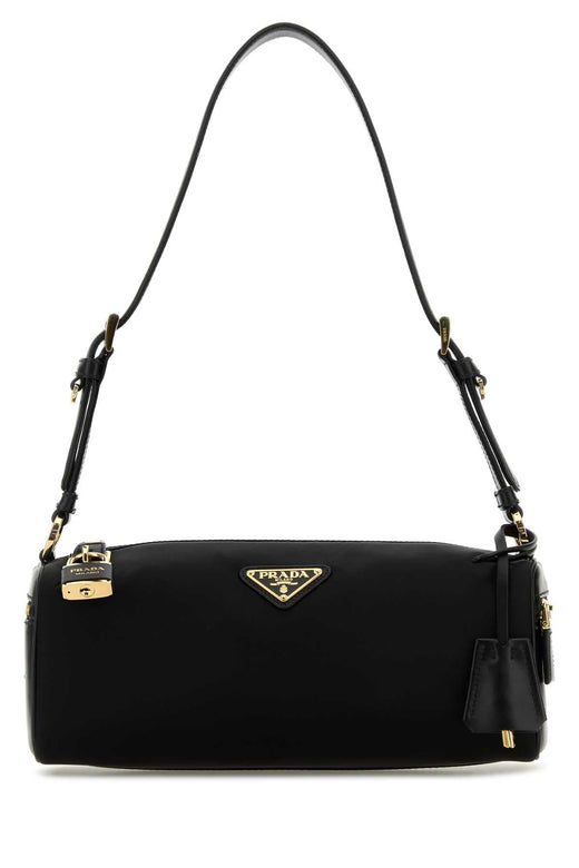 Prada Tessuti Shoulder Bag — Black Poliammidericiclata-vitello