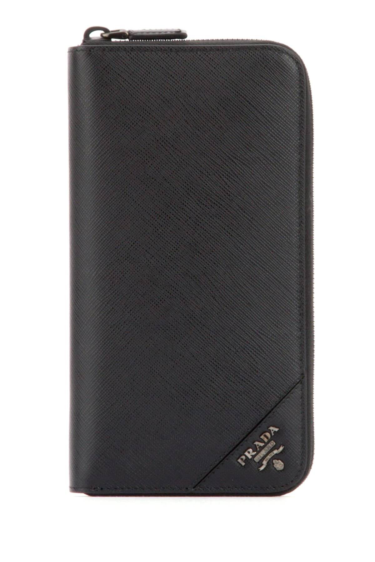 Prada Minuteria Wallet — Black Vitello