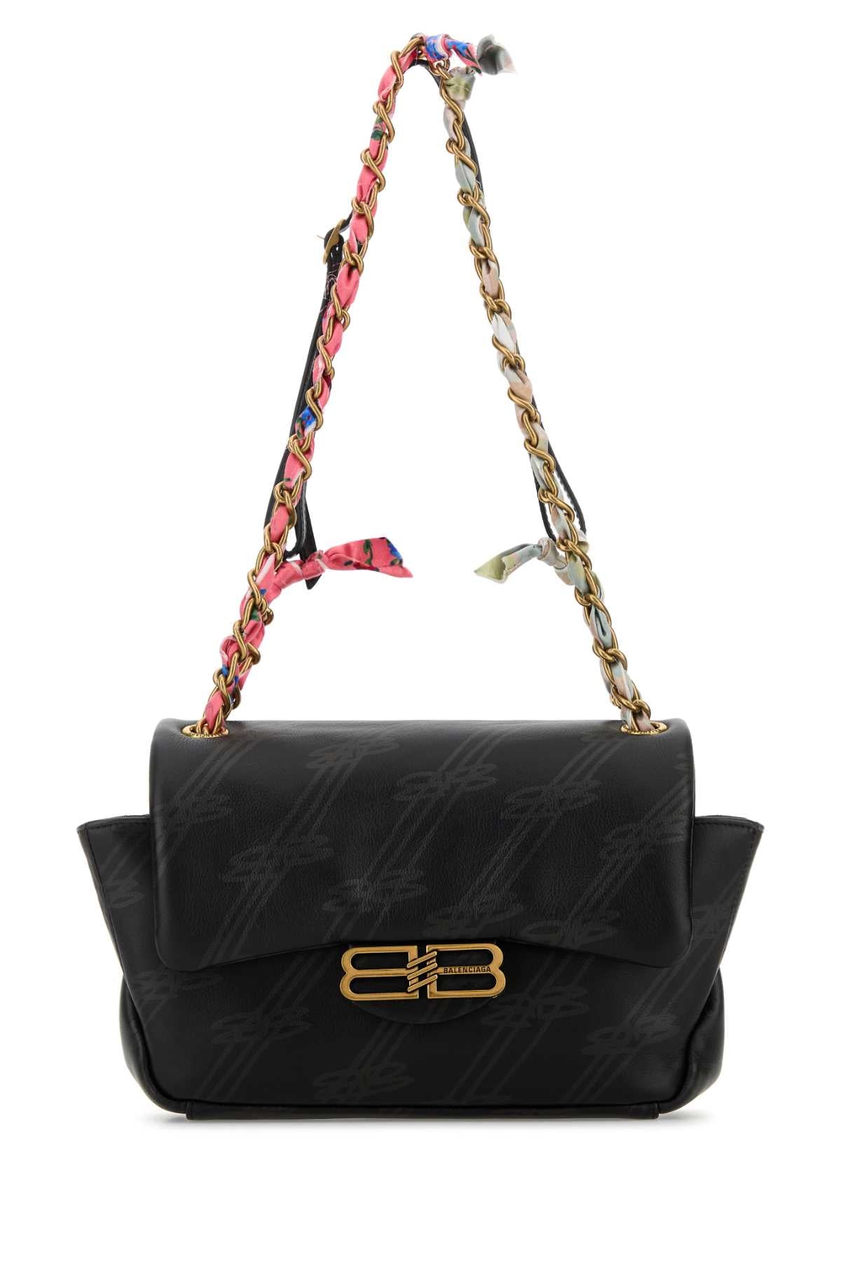 Balenciaga Chain Shoulder Bag — Black