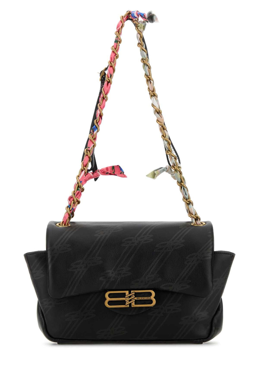 Balenciaga Chain Shoulder Bag — Black