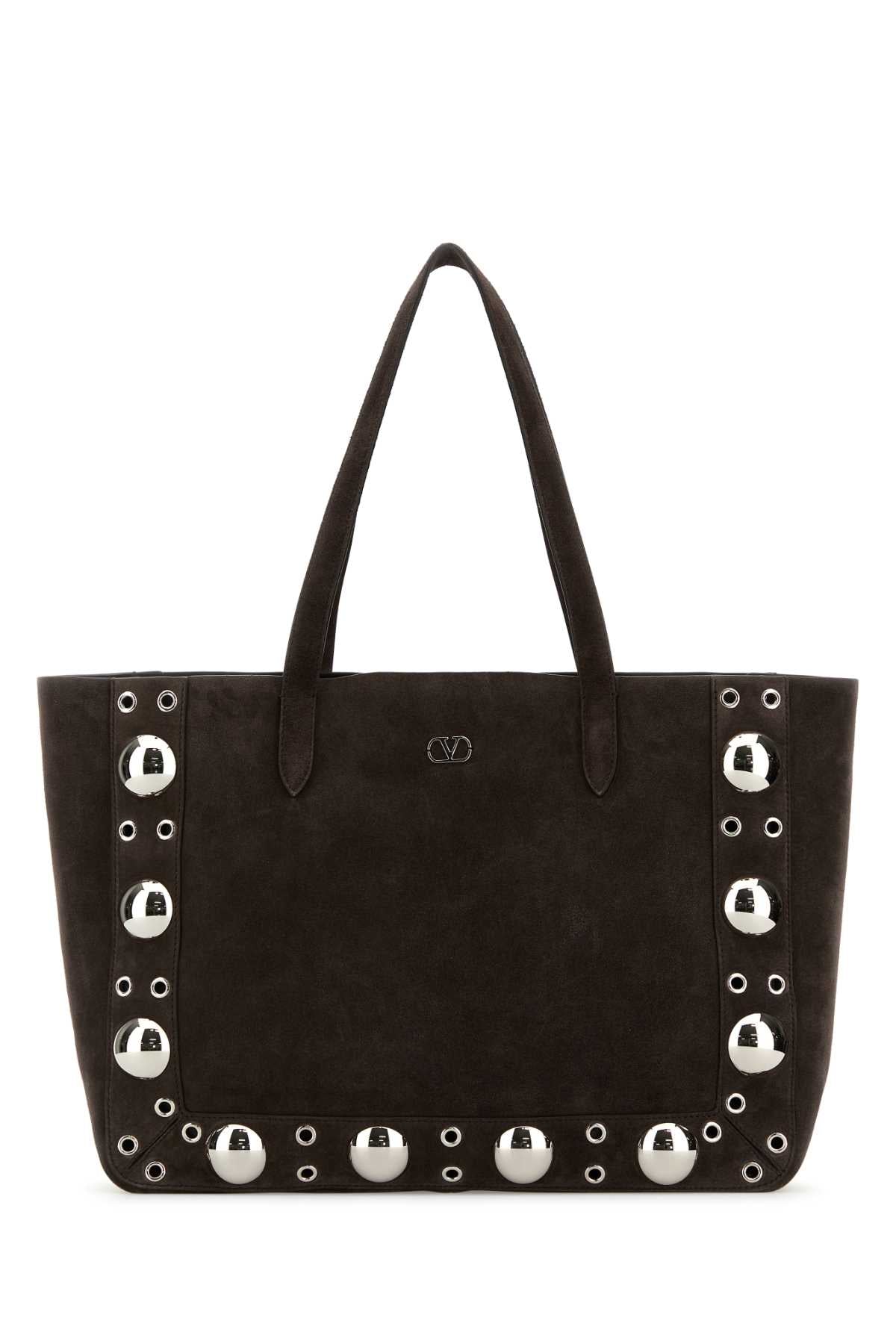Valentino Garavani Nellcote Tote Bag — Brown Cowhide - Bos Taurus