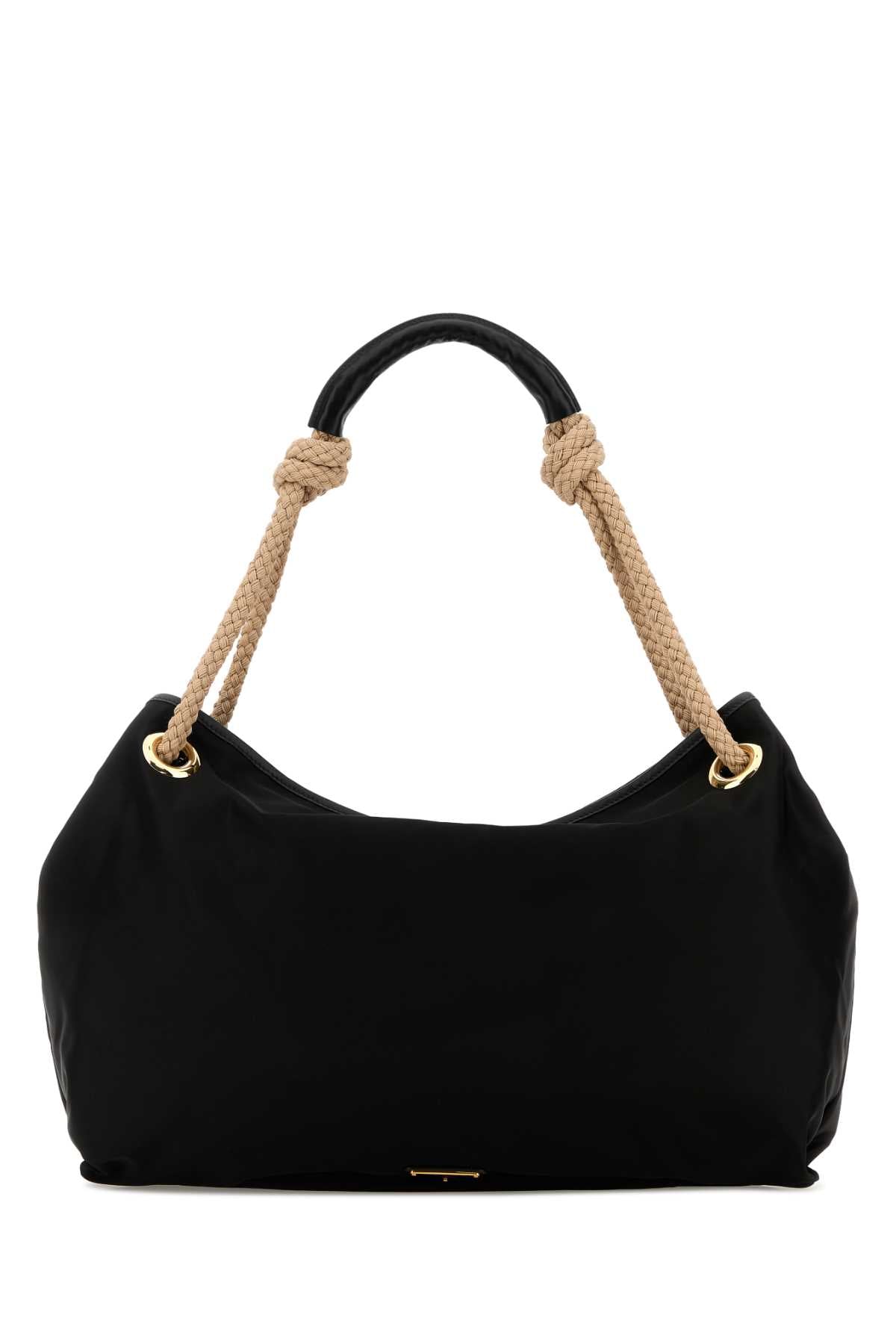 Prada Sacca Shoulder Bag — Black
