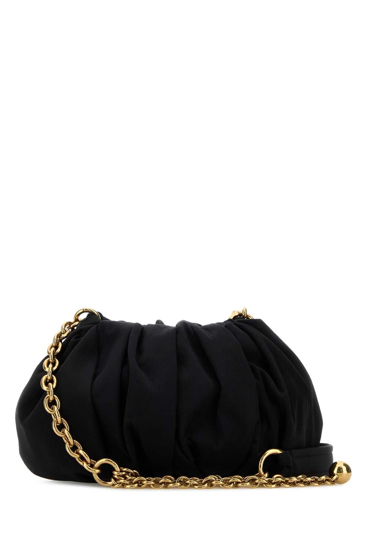 Chloé Plissé Shoulder Bag — Black