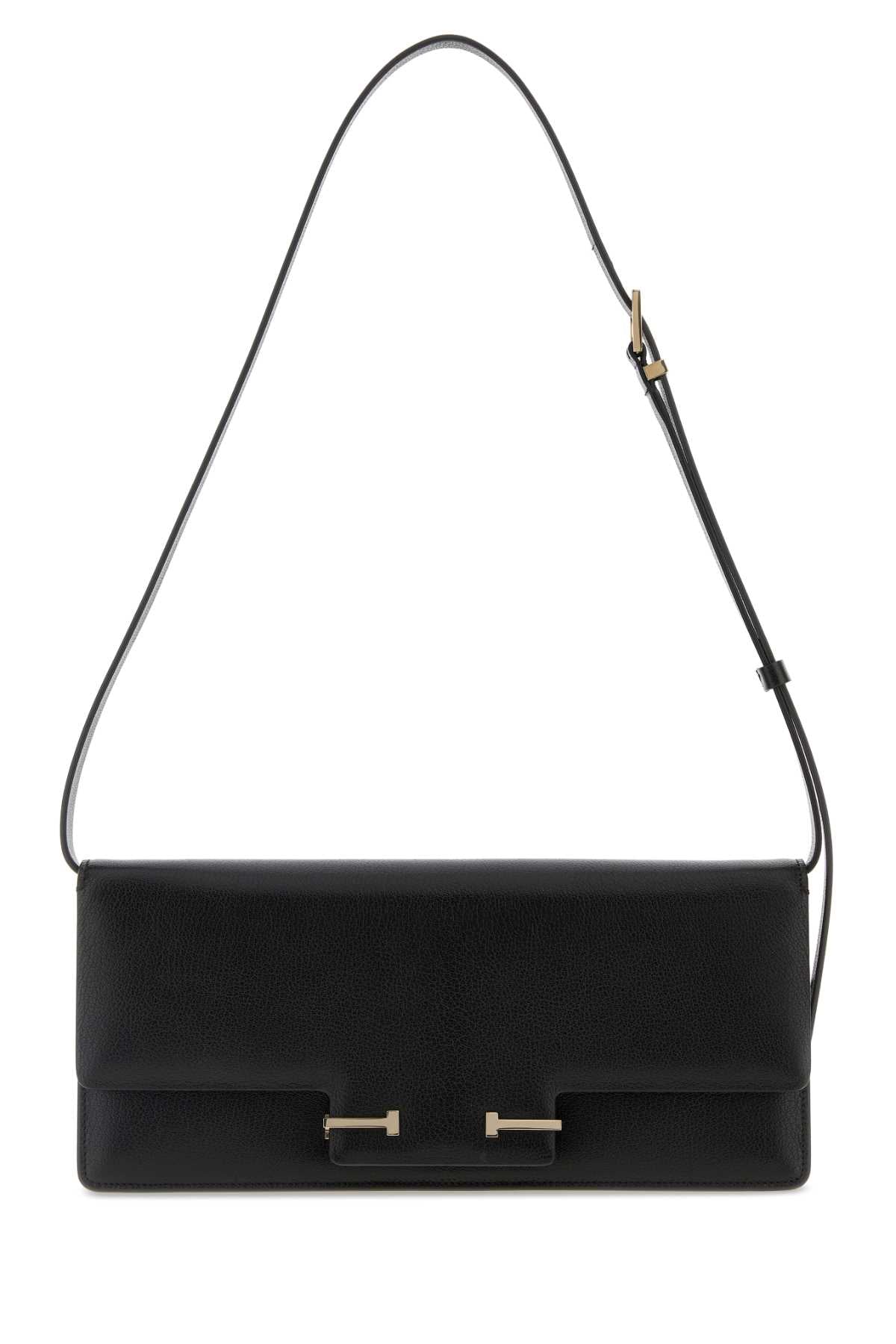 Tom Ford Leather Shoulder Bag — Black