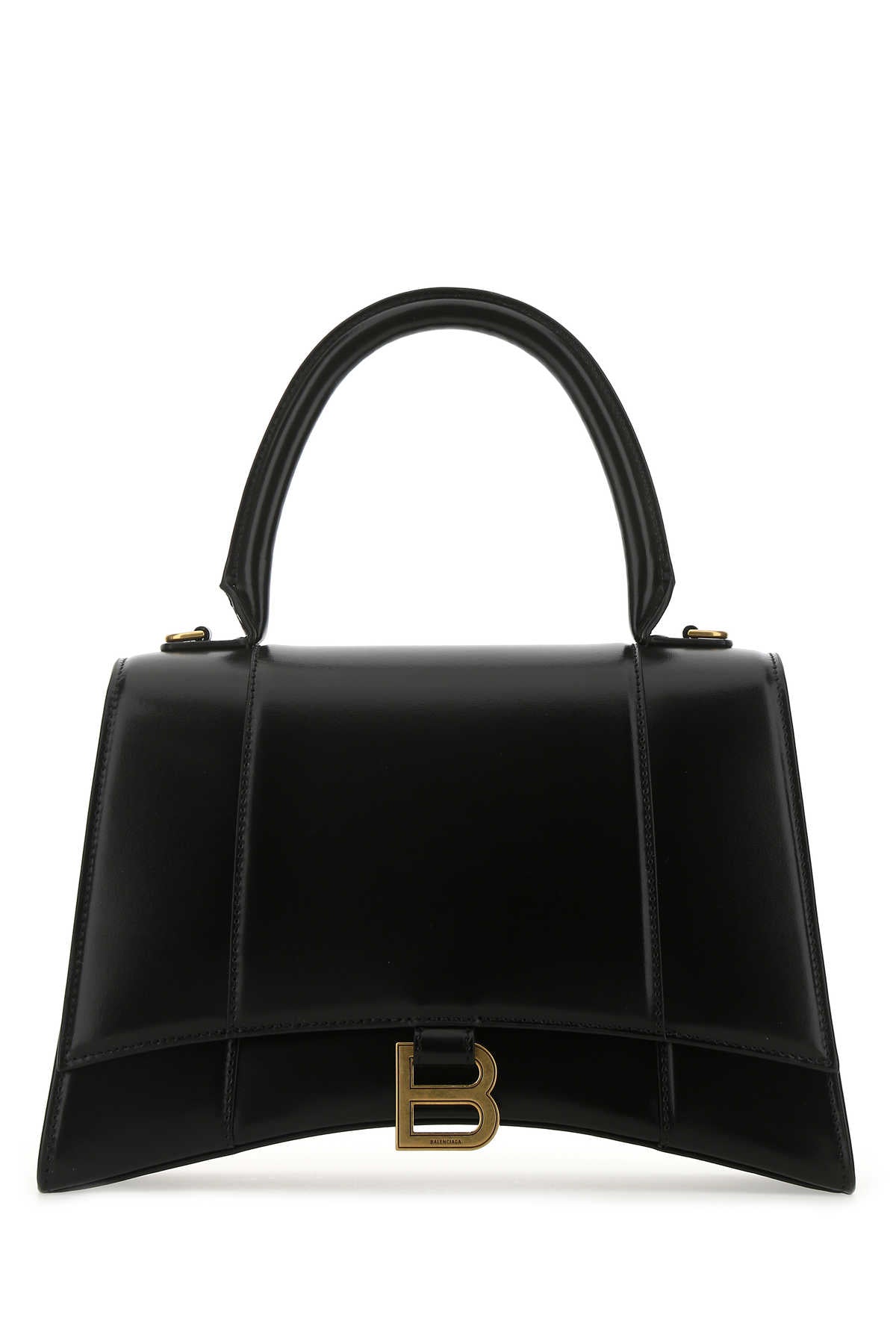Balenciaga Hourglass Top Handle Bag — Black