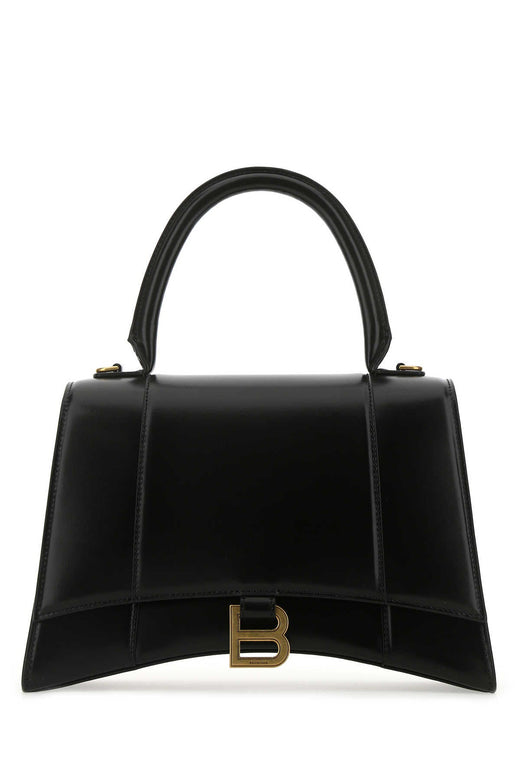 Balenciaga Hourglass Top Handle Bag — Black