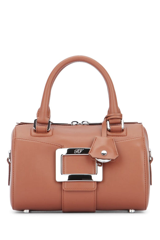 Roger Vivier Top Handle Bag — Brown Leather
