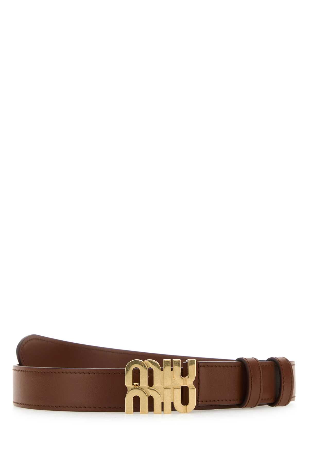 Miu Miu Belt — Brown Vitello