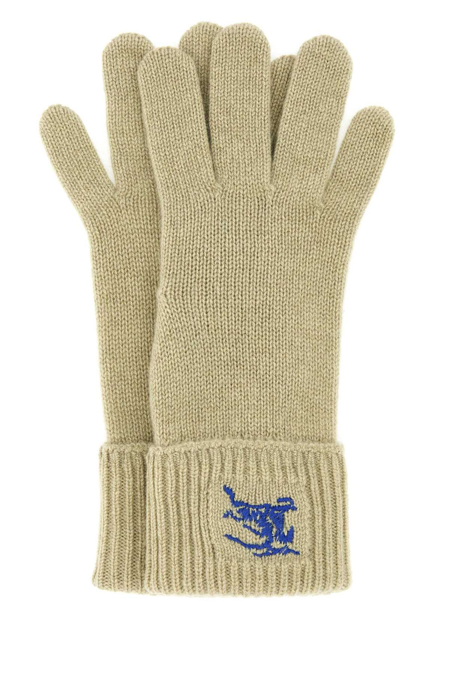Burberry Cashmere Blend Gloves — Beige Exterior: Nylon