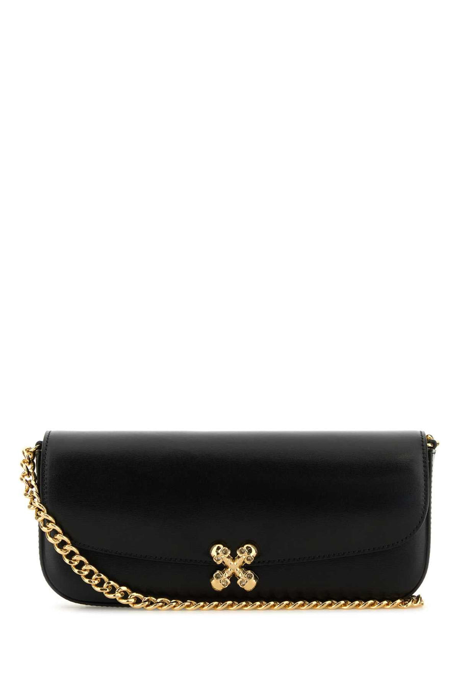 Alexander Mcqueen Flower Crossbody Bag — Black Skull