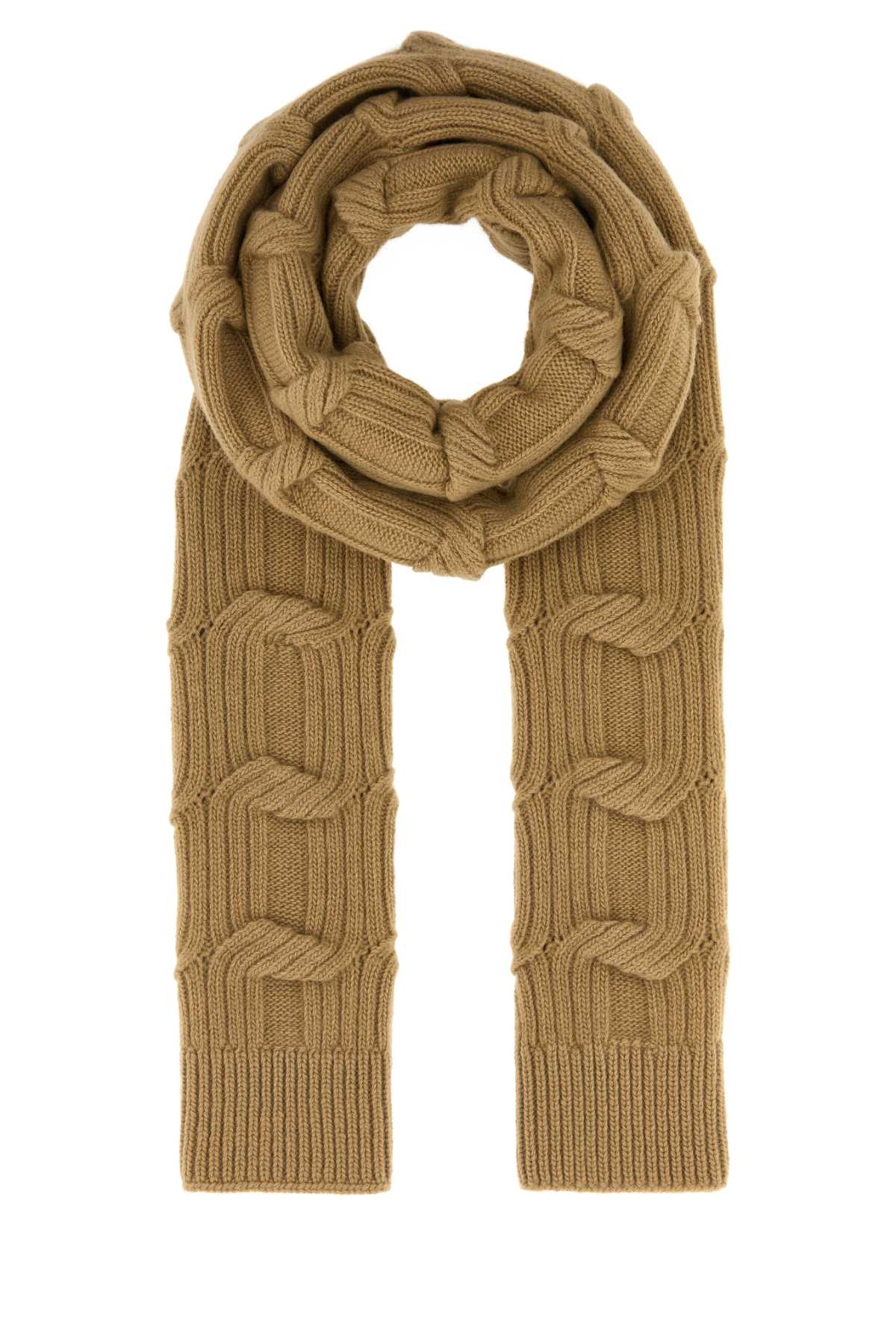 Stella Mccartney Thinner Scarf — Camel Wool Scarfs