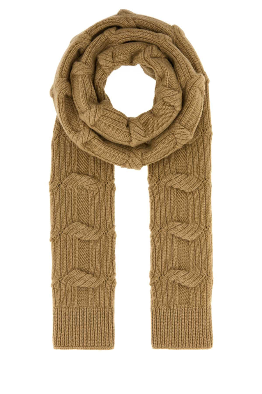 Stella Mccartney Thinner Scarf — Camel Wool Scarfs