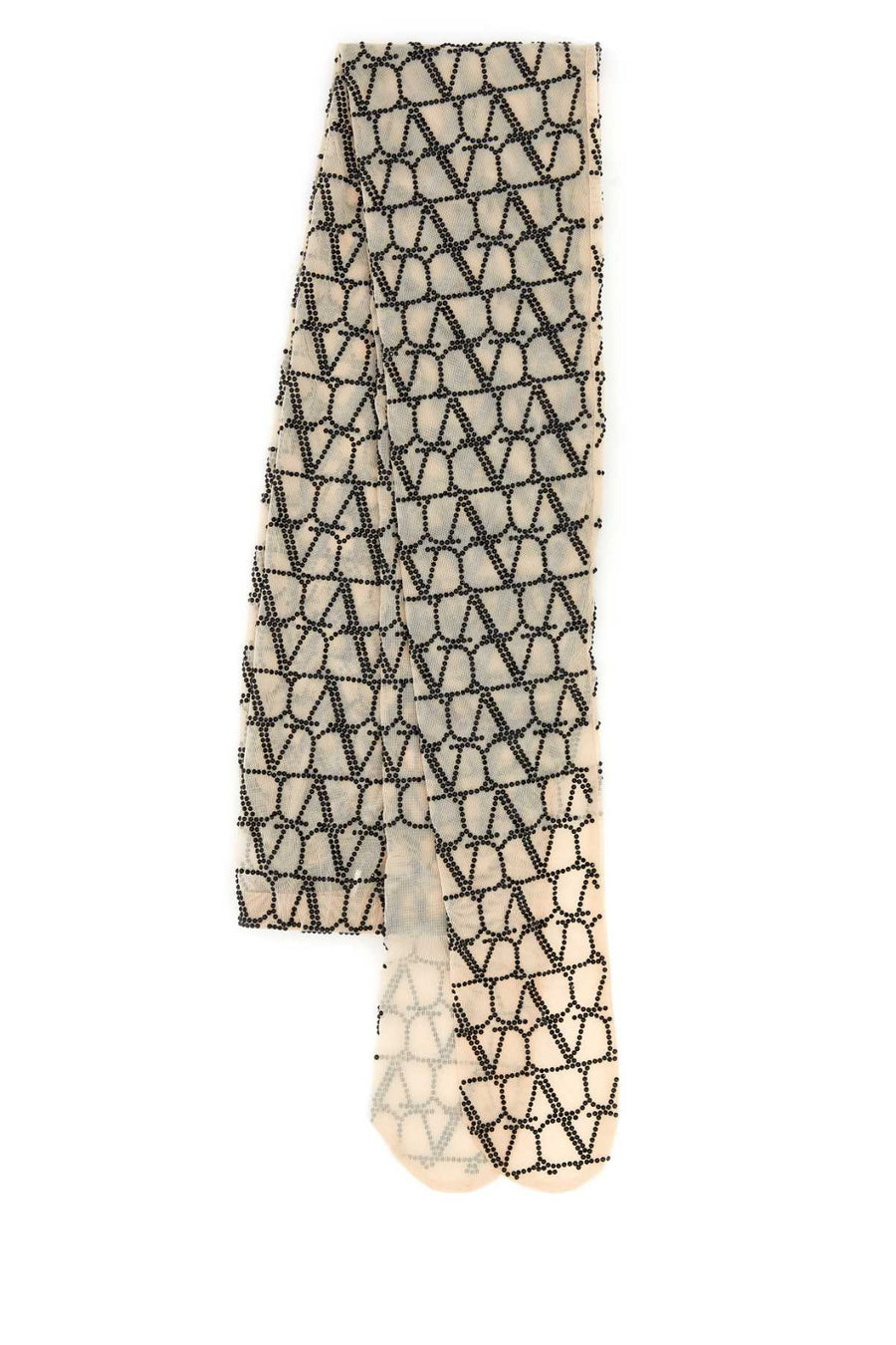 Valentino Garavani Scarf — Beige Exterior: Nylon Elastane Scarfs