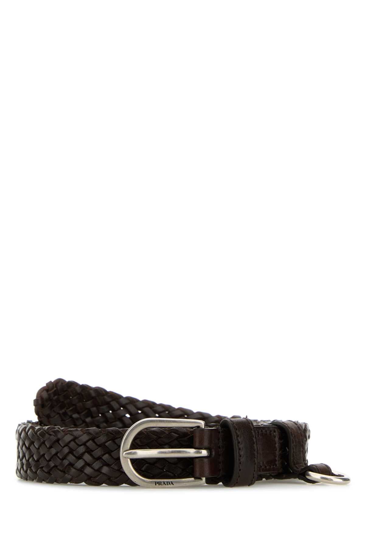 Prada Belt — Brown Vitello