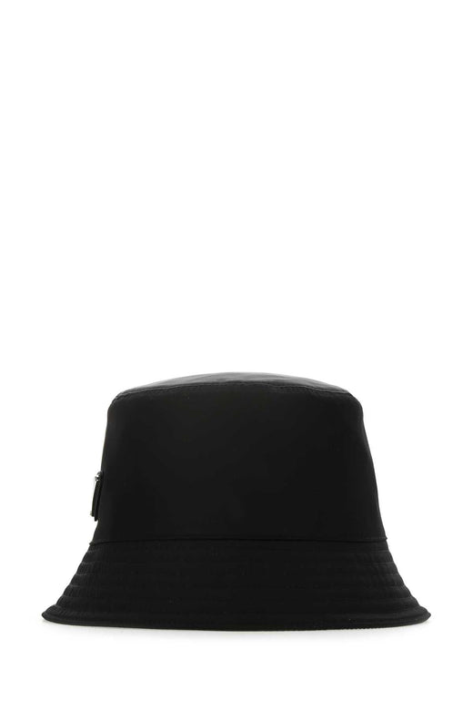 Prada Bucket Recycled Nylon Hat — Black
