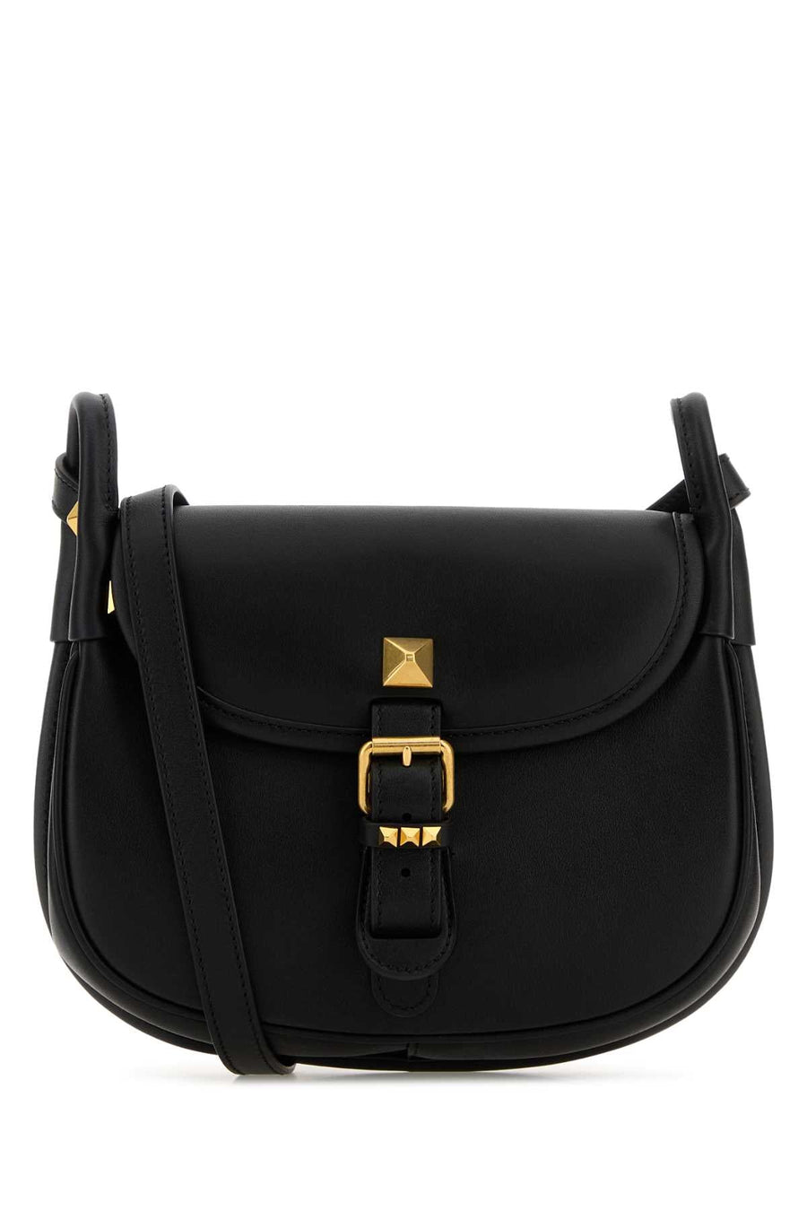 Valentino Garavani Shoulder Crossbody Bag — Black Calf Leather - Bos Taurus