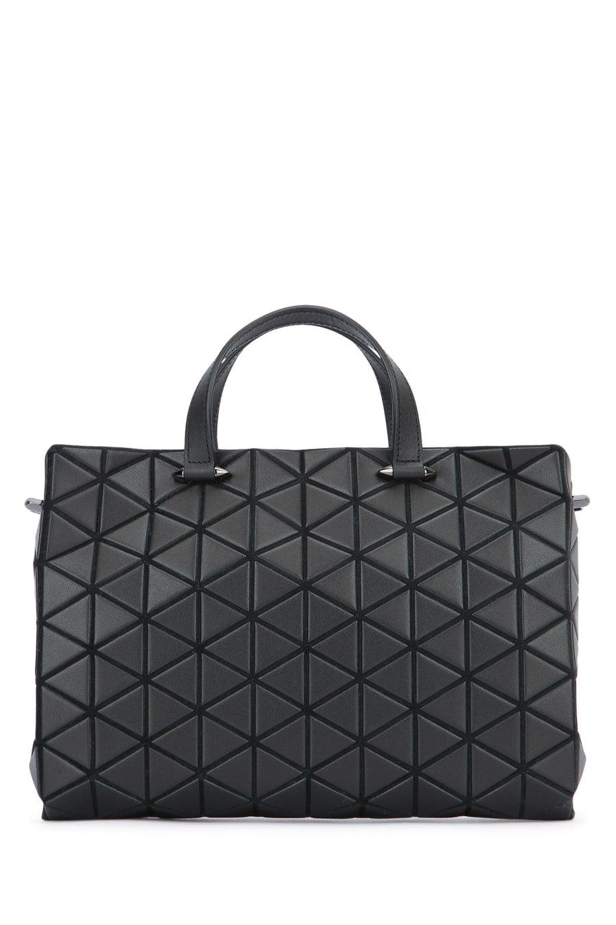 Baobao Matte Top Handle Bag — Black Leather