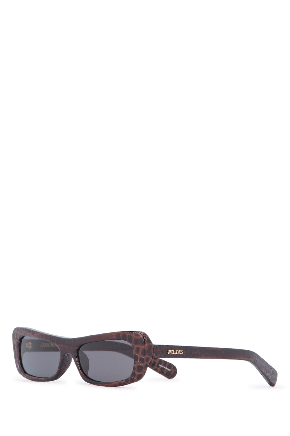 Jacquemus Les Sunglasses — Brown Calf Leather