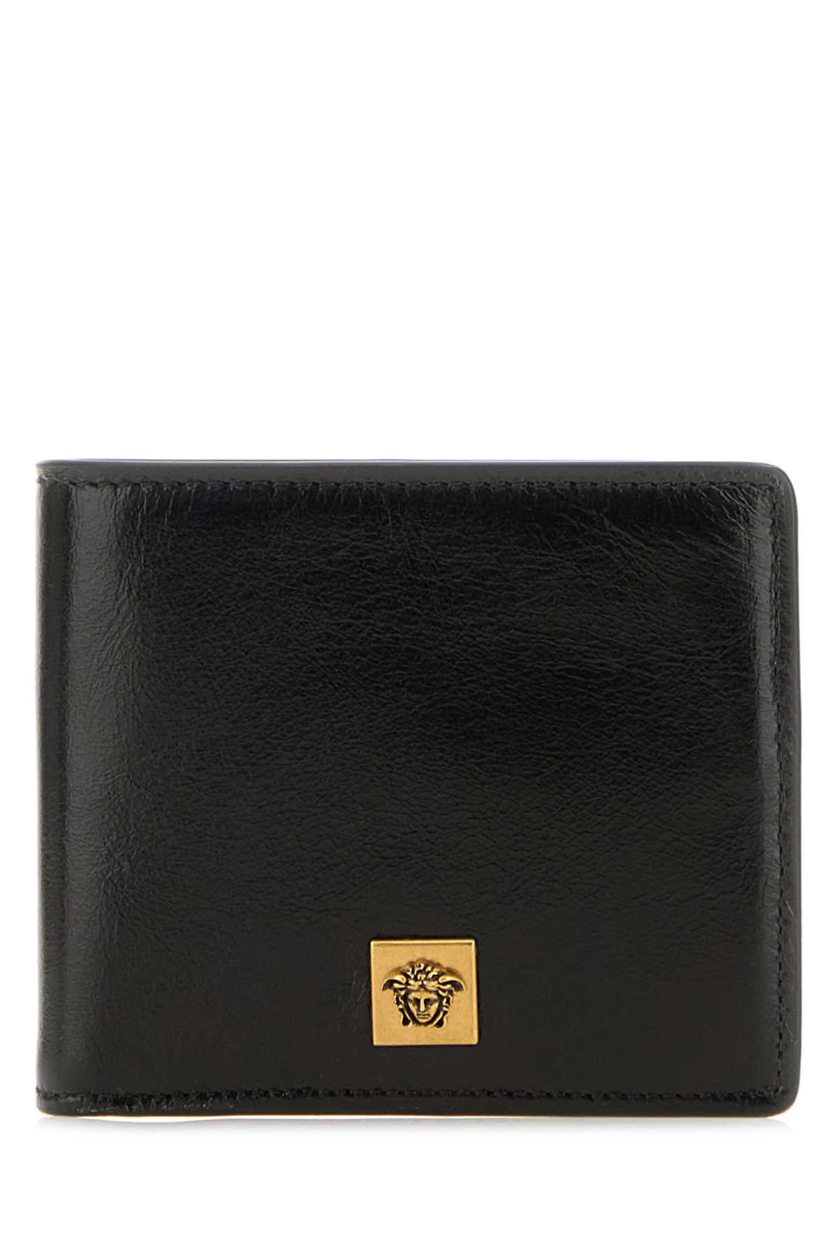 Versace Leather Wallet — Black