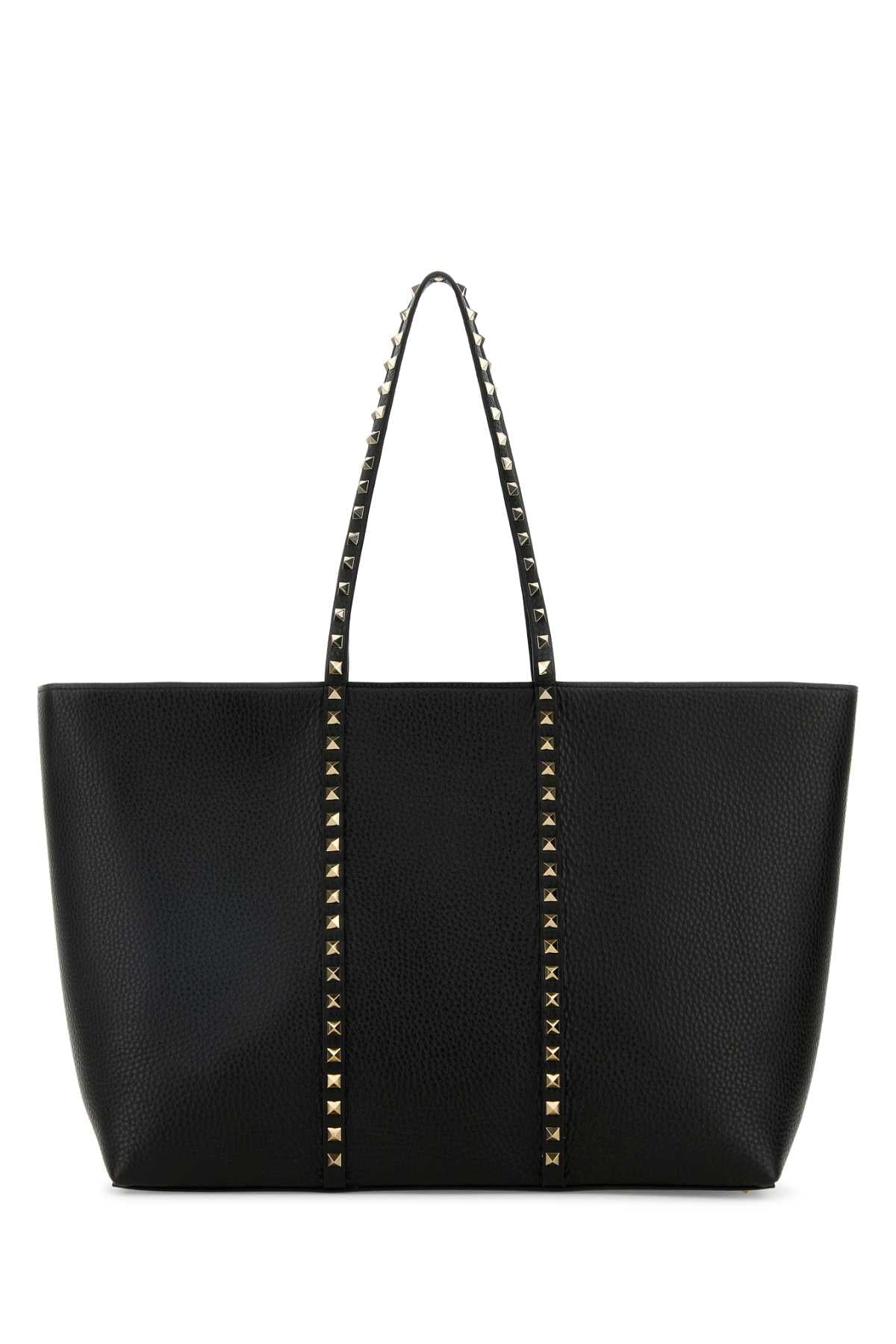 Valentino Garavani Pyramid Stud Tote Bag — Black