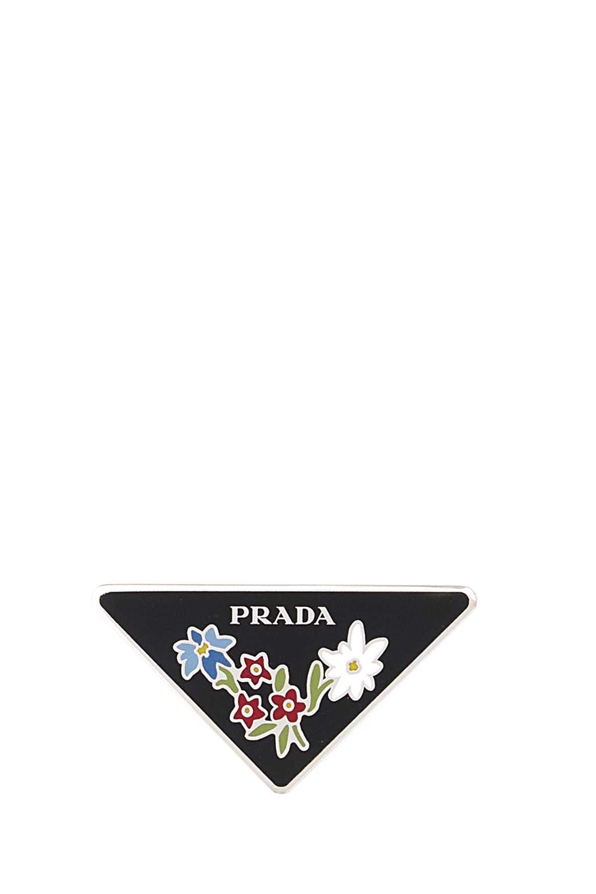 Prada Jewelry Lapel Pin — Black Exterior: Metal Accessory