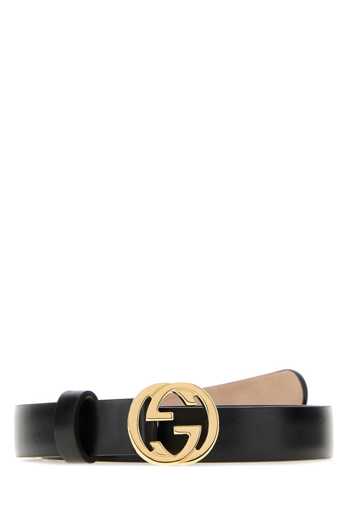 Gucci Leather Belt — Black