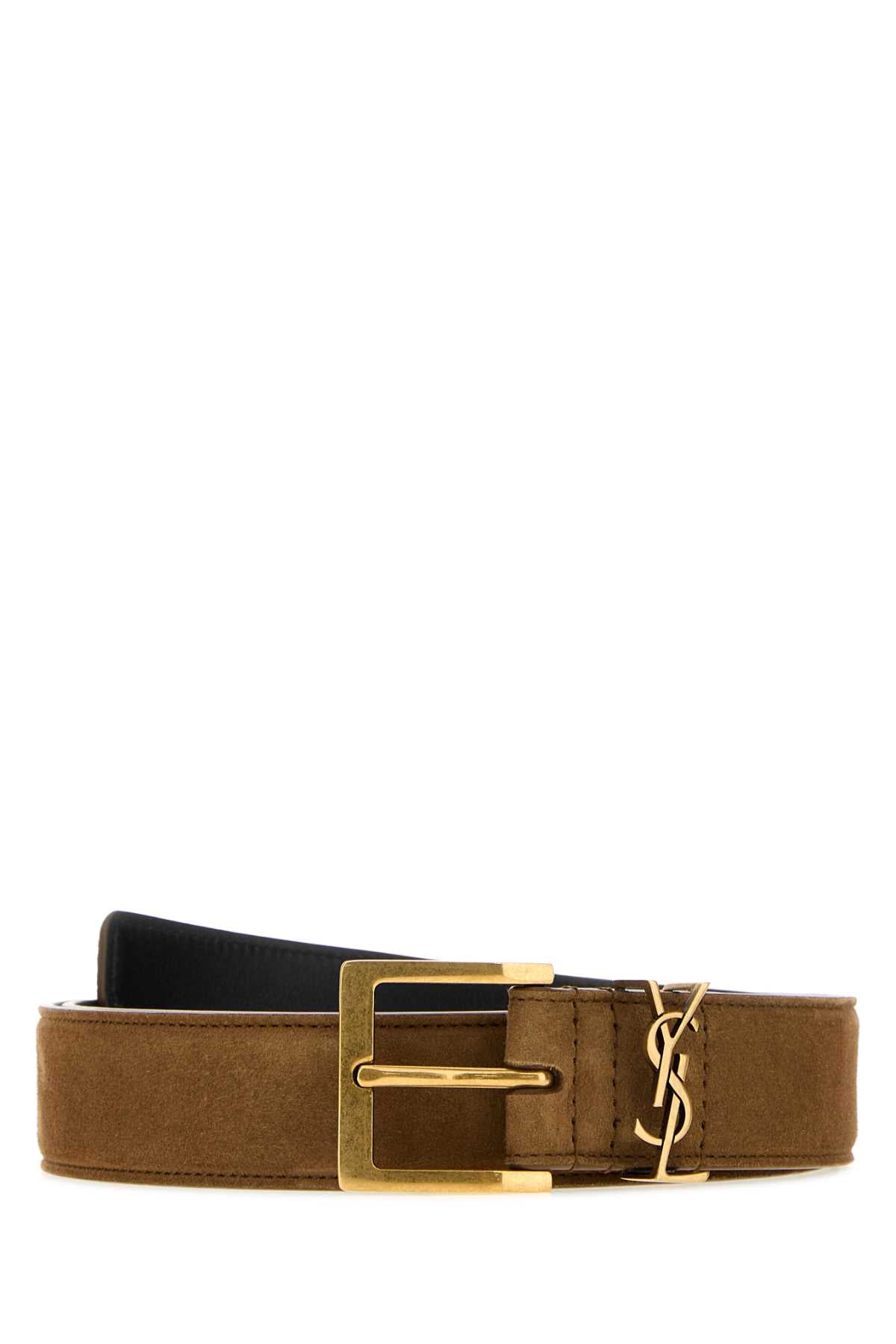 Saint Laurent Harley Belt — Brown