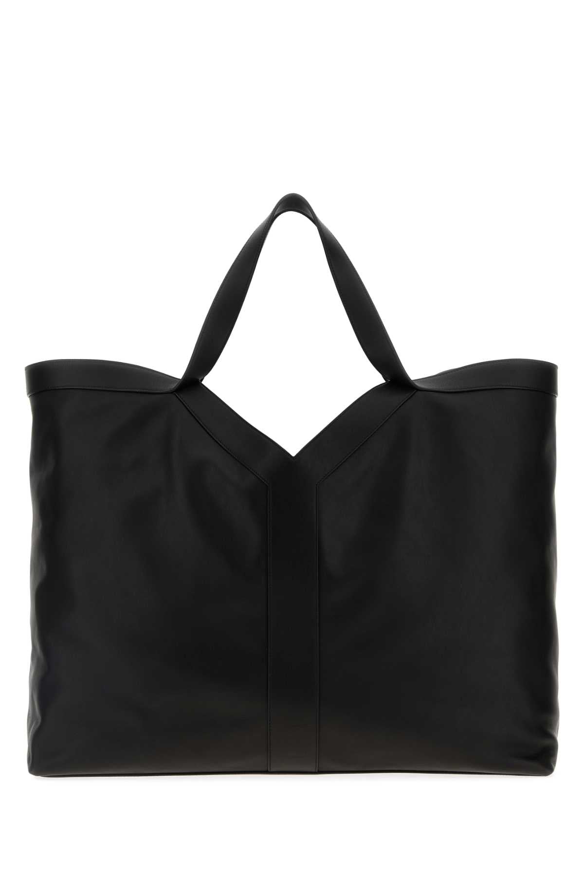 Saint Laurent Bv Tote Bag — Black Exterior: Calf Lining: Suede
