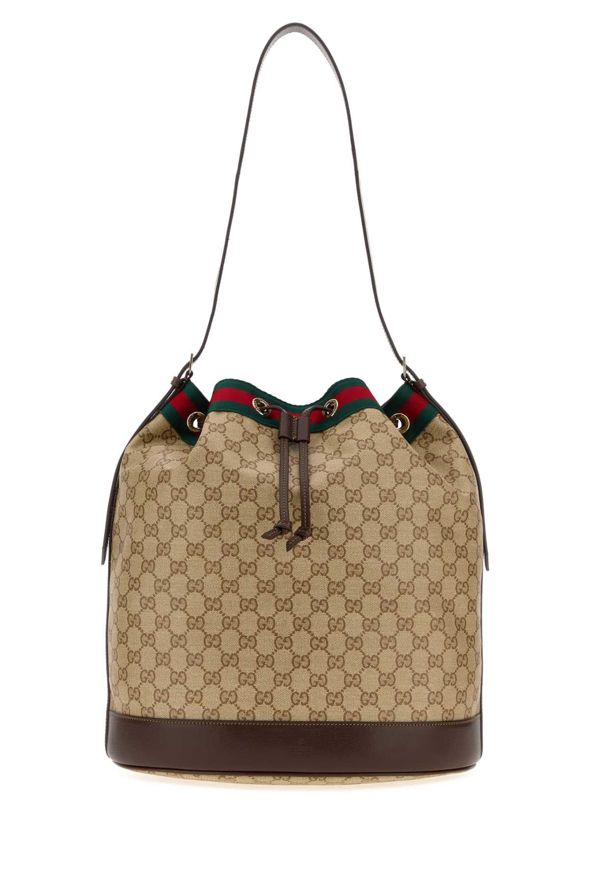 Gucci Gg Bucket Bag — Beige