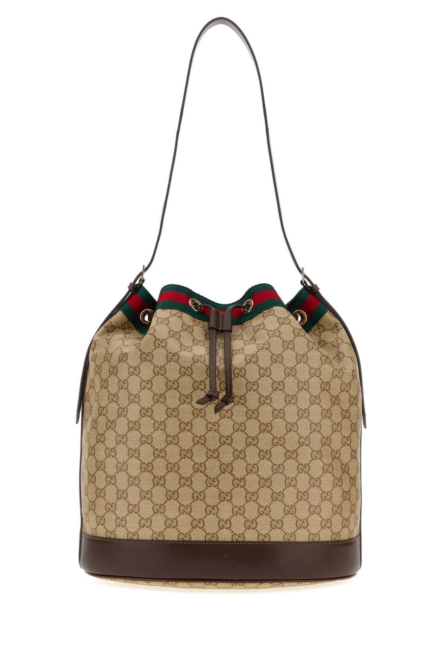 Gucci Gg Bucket Bag — Beige