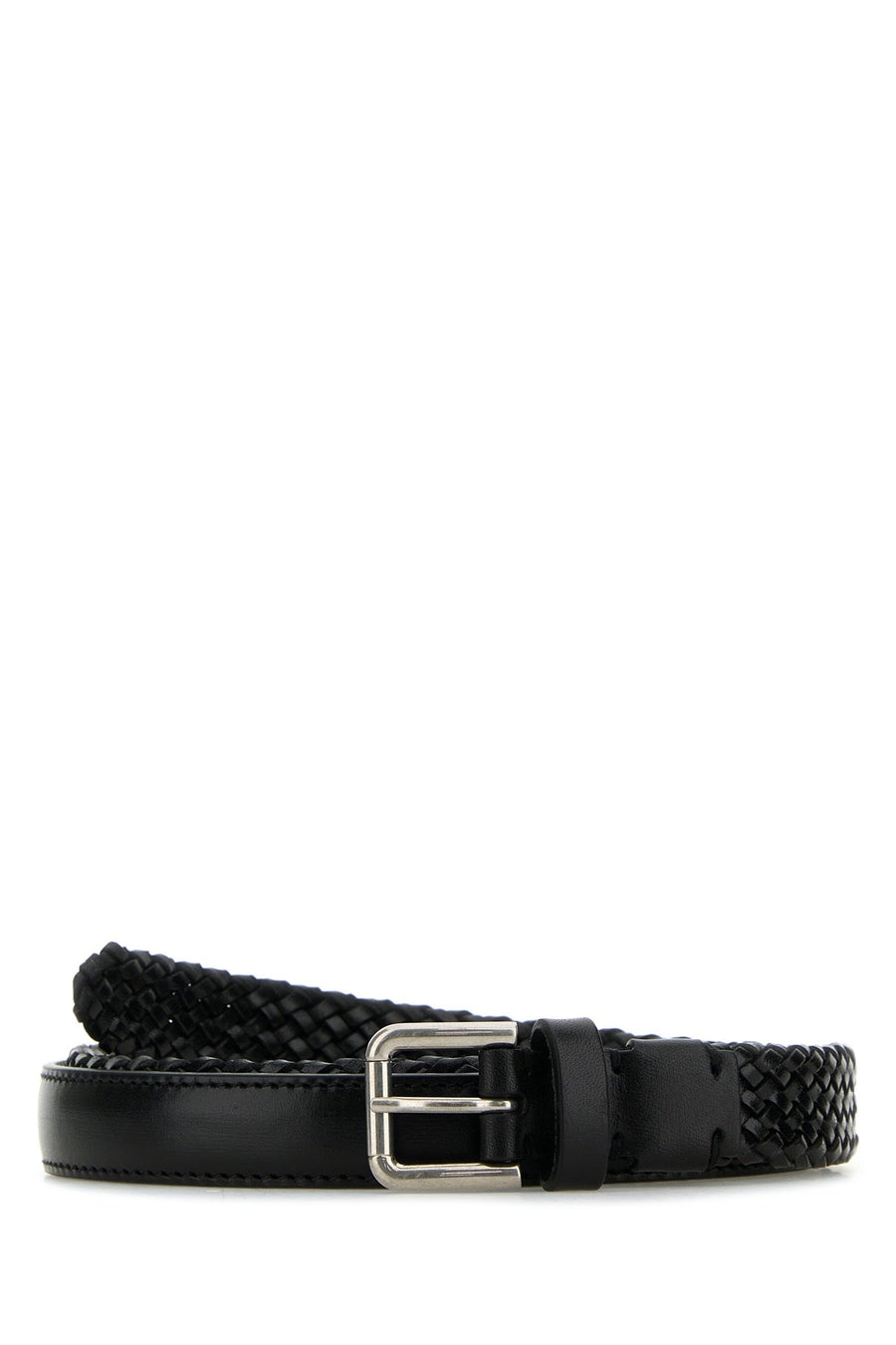 Dolce & Gabbana Logo Belt — Black Exterior: Leather