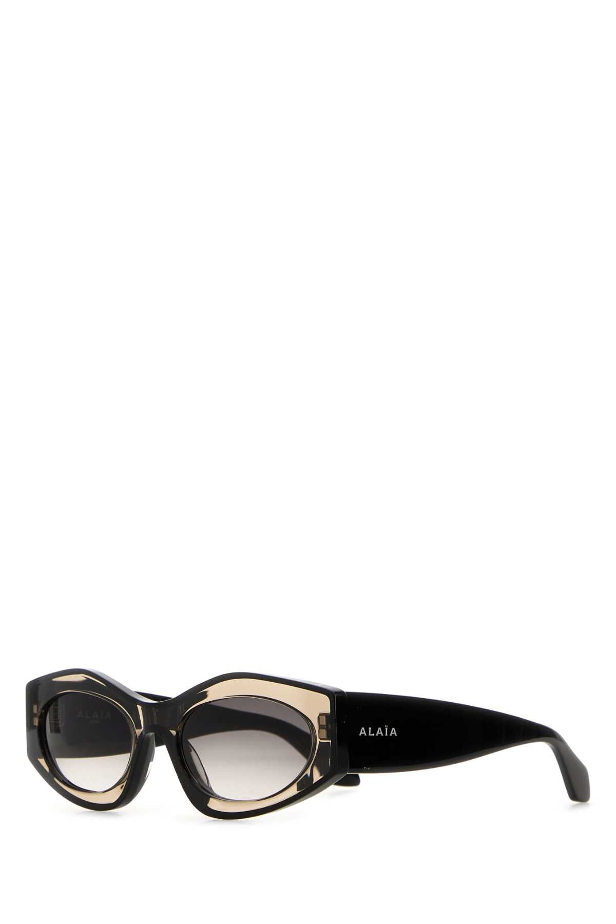 Alaia Newness Black Acetate Sunglasses — Exterior