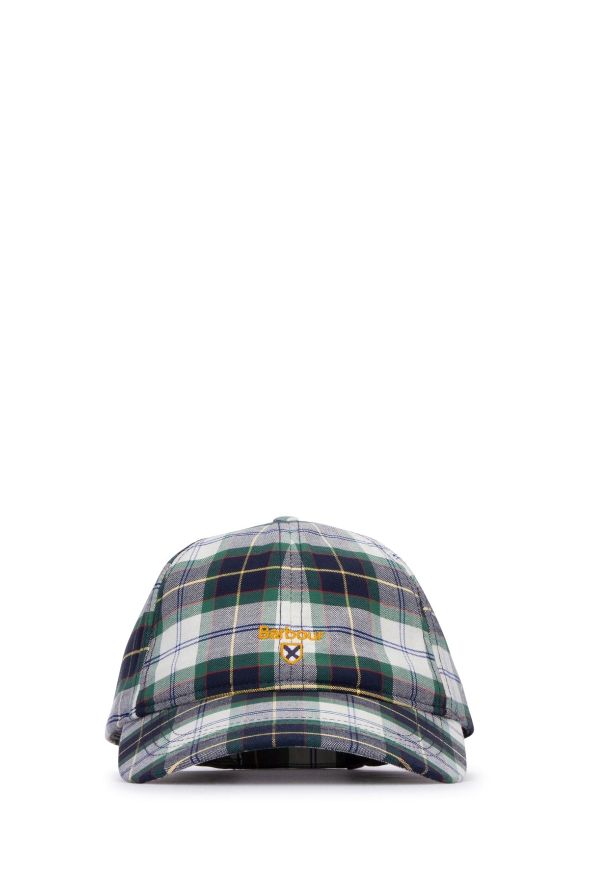 Barbour Kids Hat Tartan Cotton Baseball Cap — Navy Caps
