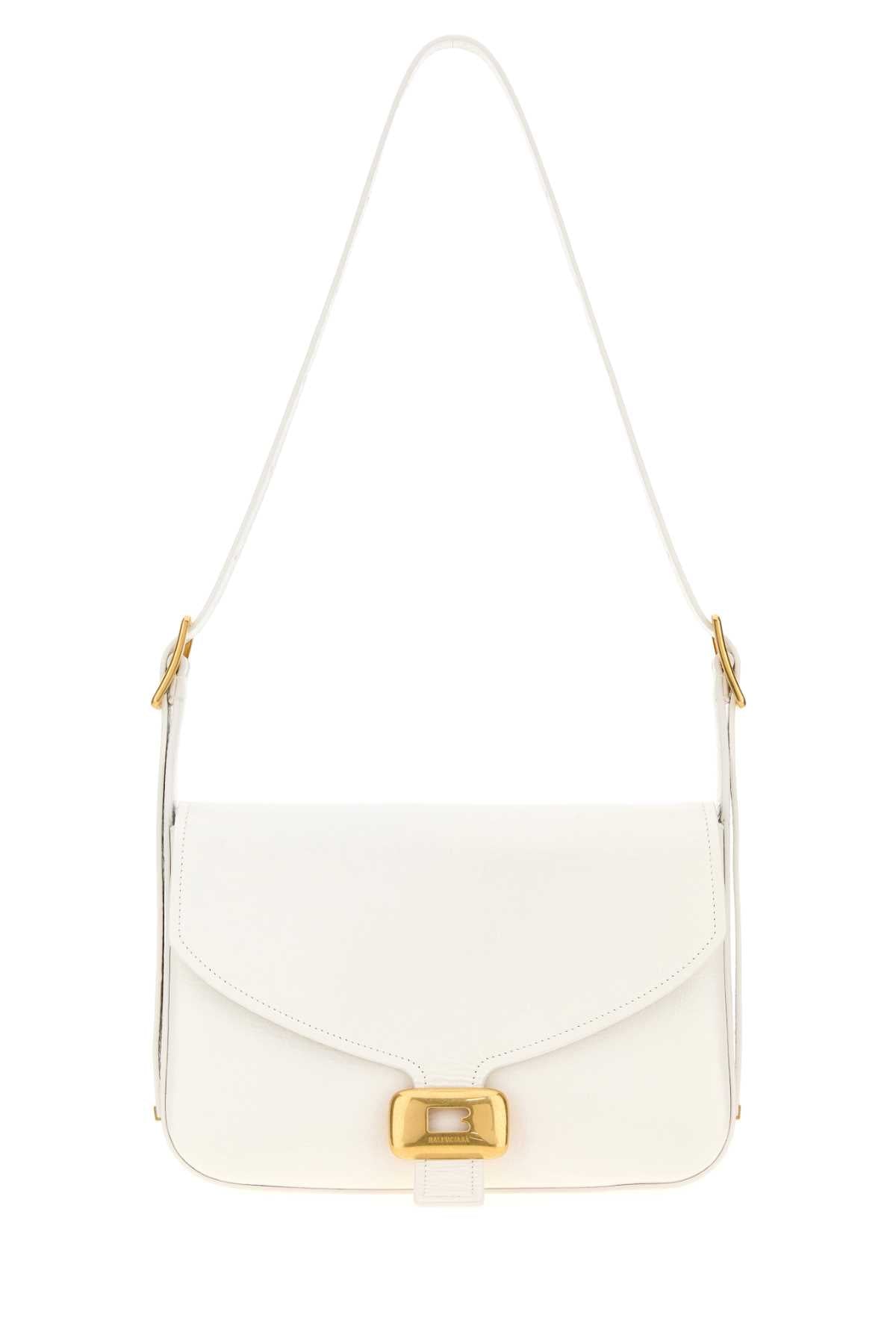 Balenciaga Should Shoulder Bag — White