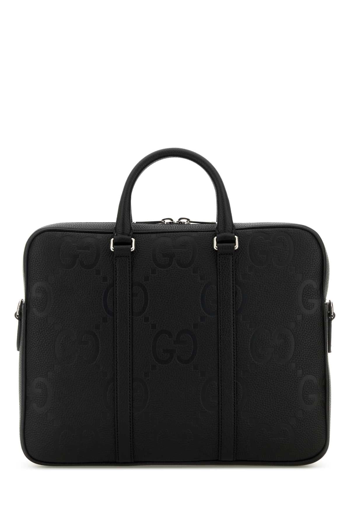 Gucci Briefcase — Black Top Handle Bags