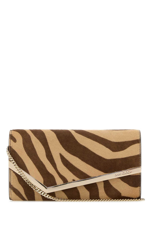 Jimmy Choo Emmie Clutch — Beige