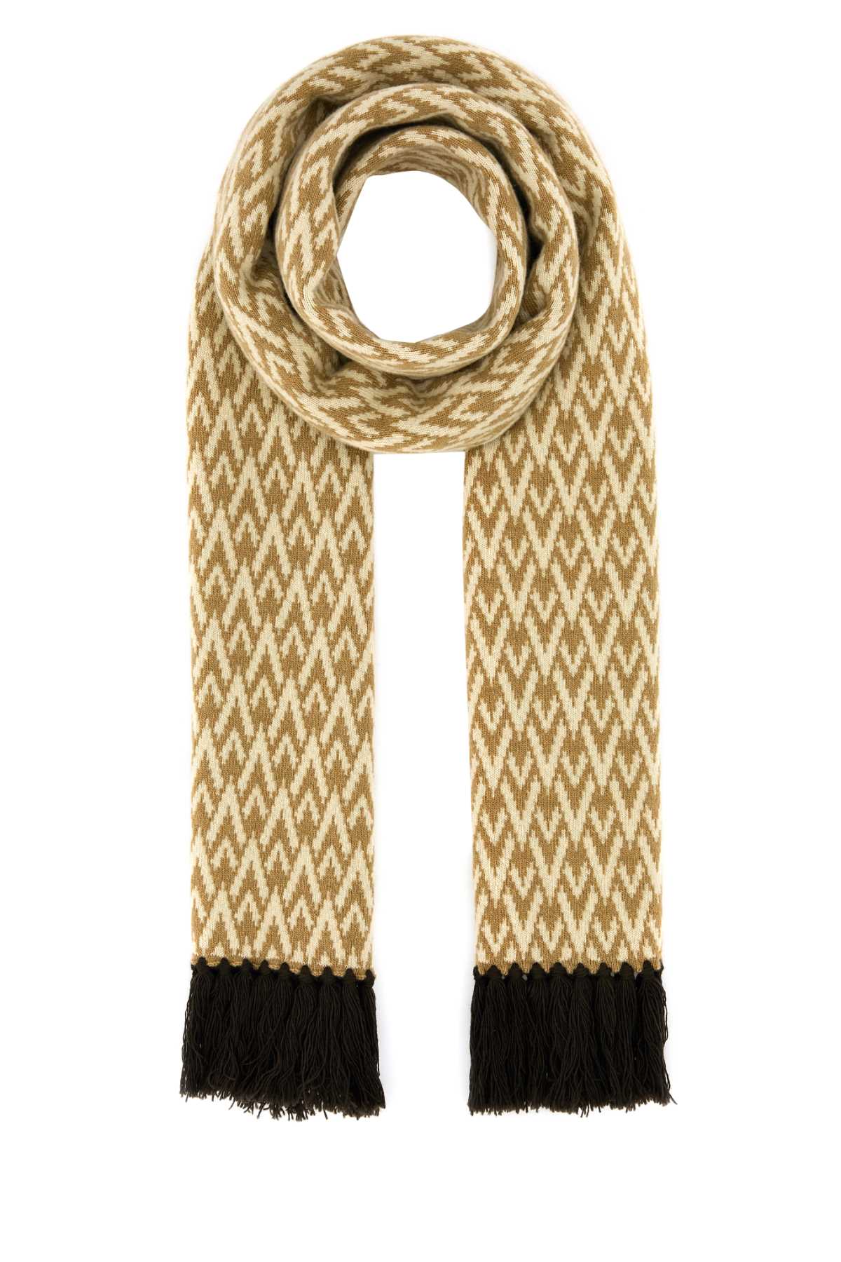 Valentino Garavani Scarf — Beige Exterior: Virgin Wool Scarfs